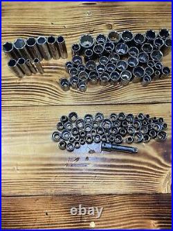 100+Vintage Craftsman G SERIES 1/4 3/8 1/2Drive Metric Standard Socket Set Tools