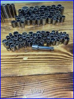 100+Vintage Craftsman G SERIES 1/4 3/8 1/2Drive Metric Standard Socket Set Tools