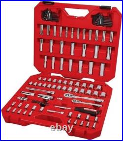 105 Piece Mechanics Tool Set SAE Metric Sockets