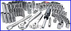 105 Piece Mechanics Tool Set SAE Metric Sockets