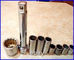 109 pcs. Craftsman Sockets/Ext Mixed 3/4-1/2-3/8-1/4 dr Metric SAE USA