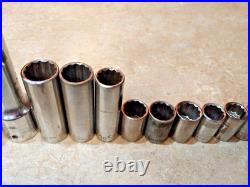 109 pcs. Craftsman Sockets/Ext Mixed 3/4-1/2-3/8-1/4 dr Metric SAE USA