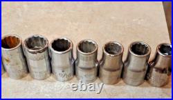 109 pcs. Craftsman Sockets/Ext Mixed 3/4-1/2-3/8-1/4 dr Metric SAE USA