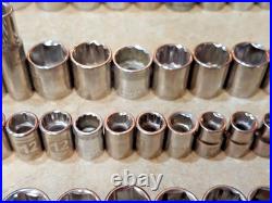 109 pcs. Craftsman Sockets/Ext Mixed 3/4-1/2-3/8-1/4 dr Metric SAE USA
