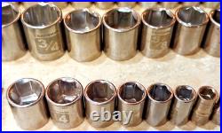 109 pcs. Craftsman Sockets/Ext Mixed 3/4-1/2-3/8-1/4 dr Metric SAE USA
