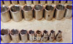 109 pcs. Craftsman Sockets/Ext Mixed 3/4-1/2-3/8-1/4 dr Metric SAE USA
