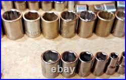 109 pcs. Craftsman Sockets/Ext Mixed 3/4-1/2-3/8-1/4 dr Metric SAE USA