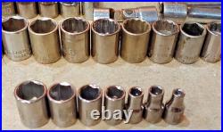 109 pcs. Craftsman Sockets/Ext Mixed 3/4-1/2-3/8-1/4 dr Metric SAE USA