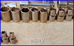109 pcs. Craftsman Sockets/Ext Mixed 3/4-1/2-3/8-1/4 dr Metric SAE USA