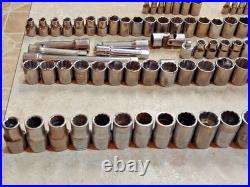 109 pcs. Craftsman Sockets/Ext Mixed 3/4-1/2-3/8-1/4 dr Metric SAE USA