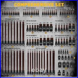 112-Piece Torx Allen Bit Socket Set with Ratchet