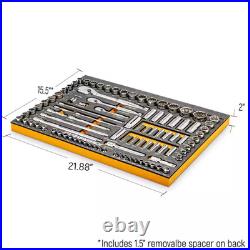 120XP 1/4 In, 3/8 In, 1/2 In. Drive Standard and Deep Sae/Metric Mechanics Too