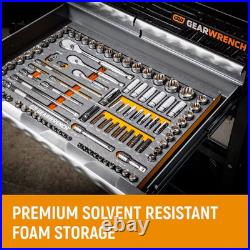 120XP 1/4 In, 3/8 In, 1/2 In. Drive Standard and Deep Sae/Metric Mechanics Too