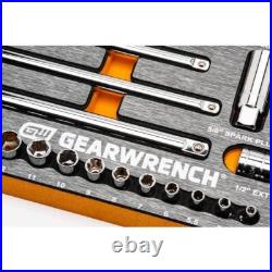 120XP 1/4 in, 3/8 in, 1/2 in. Drive Standard and Deep SAE/Metric Mechanics Set