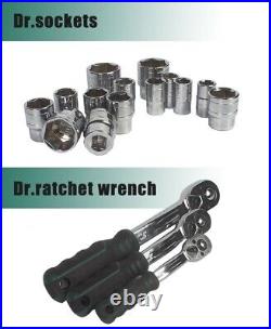 120 PCS Mechanical Tool Socket Set With Case Professional Automotive Repairing