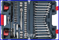 128 Pc. 3/8 Drive 12 Point Standard Sae/Metric Mechanics Tool Set CTK128MP2N