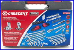 128 Pc. 3/8 Drive 12 Point Standard Sae/Metric Mechanics Tool Set CTK128MP2N