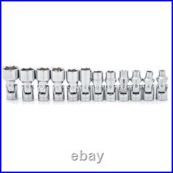 12 Pc. 1/4 Drive Flex Socket Set Metric
