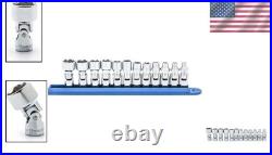 12 Pc. 1/4 Drive Flex Socket Set Metric