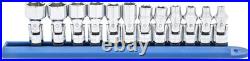 12 Pc. 1/4 Drive Flex Socket Set Metric