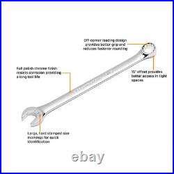 12-Point Sae/Metric Long Pattern Combination Wrench Set (44-Piece)