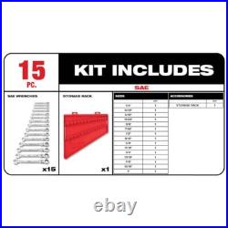 144-Position Flex-Head Ratcheting Combination Wrench Set SAE and METRIC