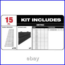 144-Position Flex-Head Ratcheting Combination Wrench Set SAE and METRIC