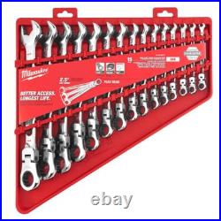 144-Position Flex-Head Ratcheting Combination Wrench Set SAE and METRIC