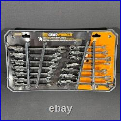 14-Piece GearWrench 85141 Flex-Head Ratcheting Wrench Set SAE / Metric 14-Piece GearWrench 85141 Flex-Head Ratcheting Wrench Set SAE / Metric