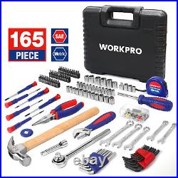 165Pc Hand Tool Set Mechanical Kit Wrench Socket Car Repair Ratchet Professional