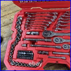 189 PIECE Craftsman SAE/Metric Steel Chrome Mechanics Tool Set with Case Mint 189 PIECE Craftsman SAE/Metric Steel Chrome Mechanics Tool Set with Case Mint