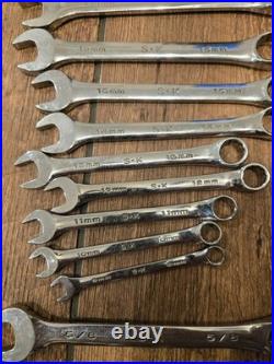 18 SK Tools Wrenches Metric and Standard 5/8 1 8MM 19MM 18 SK Tools Wrenches Metric and Standard 5/8 1 8MM 19MM