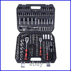 193PC Hand Tool Sets Car Repair Tool Kit Set Box for Home Socket Wrench Set