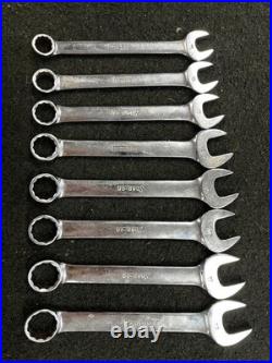 1960's Snap-On 15-PC Standard Short SAE/Metric Combo Wrench Set OEX WithFM711