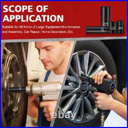 1/2 Drive Impact Socket Set 66-Piece, Standard SAE (3/8-1-1/4) and Metric 8