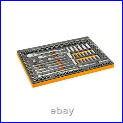 1/2 In. Drive Standard and Deep Sae/Metric Mechanics Tool Set in EVA Tray 94-Pcs