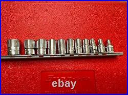 1/4 Drive Snap-On Socket Set With Extras, Metric & SAE Sockets