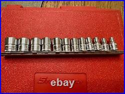 1/4 Drive Snap-On Socket Set With Extras, Metric & SAE Sockets