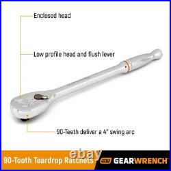 1/4 In. And 3/8 In. Drive 12-Point Standard & Deep Sae/Metric Ratchet and Socket