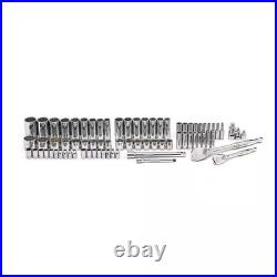 1/4 In. And 3/8 In. Drive 12-Point Standard & Deep Sae/Metric Ratchet and Socket