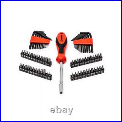 1/4 In. And 3/8 In. Drive 6-Point Standard Sae/Metric Mechanics Tool Set with Ca