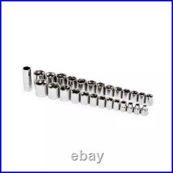 1/4 In. And 3/8 In. Drive 6-Point Standard Sae/Metric Mechanics Tool Set with Ca