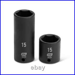 1/4 In. Drive 6-Point Sae/Metric Standard & Deep Impact Socket Set (48-Piece)