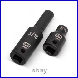 1/4 In. Drive 6-Point Sae/Metric Standard & Deep Impact Socket Set (48-Piece)