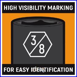 1/4 In. Drive 6-Point Sae/Metric Standard & Deep Impact Socket Set (48-Piece)