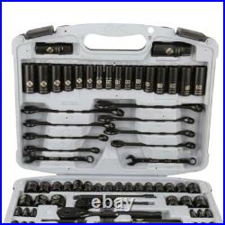 1/4 in. And 3/8 in. Drive Black Chrome Laser Etched SAE and Metric Mechanics