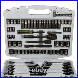 1/4 in. And 3/8 in. Drive Black Chrome Laser Etched SAE and Metric Mechanics