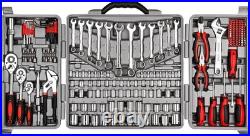 205-Piece Mechanics Tool Tool Set 1/2 1/4 3/8 Metric Imperial Socket Wrenches
