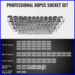 207-Piece Mechanic Tool Kit for Automotive Repairs SAE & Metric