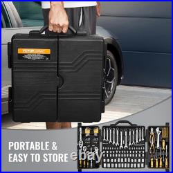 207-Piece Mechanic Tool Kit for Automotive Repairs SAE & Metric